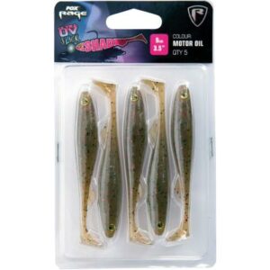 Fox Rage Slick Shad Ultra UV 11cm 4.25" Motor Oil x 4