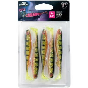 Fox Rage Slick Shad Ultra UV 7cm 2.75" Perch x 5