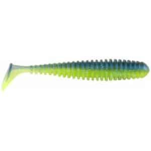 Berkley PowerBait Power Swimmer 4.3in Electric Blue Chartreuse 