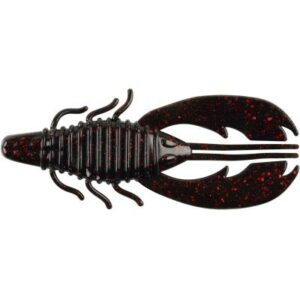 Berkley PowerBait Craw Fatty Black Red Fleck 10cm 8Stk.