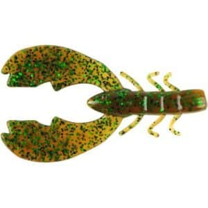 Berkley PowerBait Chigger Craw Pumpkin Green Fleck 10cm 9Stk.