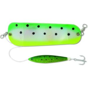 Rhino 105g 28cm Flasher mit Softfish Lure gold/green dolphin 1Stück