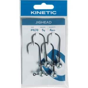 Kinetic Jighead #6/0 5g Zinc 4pcs