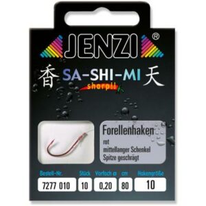 JENZI Forellenhaken SA-SHI-MI Gebunden Gr.10 0