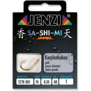 JENZI Karpfenhaken SA-SHI-MI Gebunden Gr.1 0