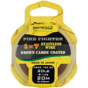 Spro Predator 1X7 Brown Coated Wire 20M 20Lb