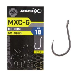 Matrix MXC-6 Size 18 Barbless Eyed PTFE 10pcs