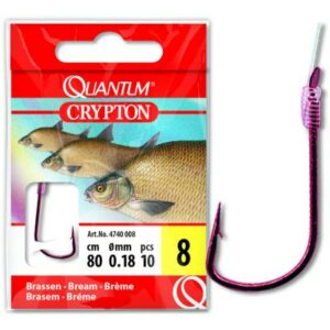 Quantum #8 Crypton Brassen Vorfachhaken rot 0