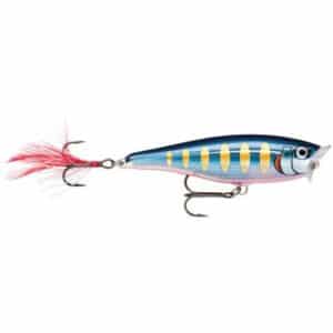 Rapala Skitter Pop Sp Sthb 5cm Oberfläche Schwimmend Striped Hot Blue