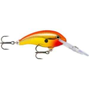 Rapala Shad Dancer 05 Chrome Gold Fluorescent Red