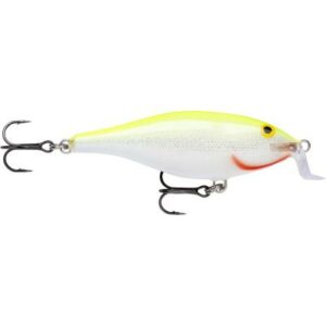 Rapala shallow shadrap 05 Silve rfluorescent chartreuse