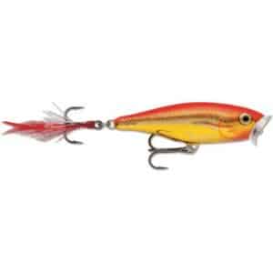 Rapala Skitterpop 07 Steel gold fluorecentred