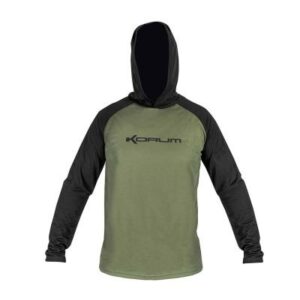 Korum Dri-Active Hooded Longsleeve T-Shirt - Xl