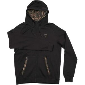 Fox Lw Black Camo Print Zip Hoody M