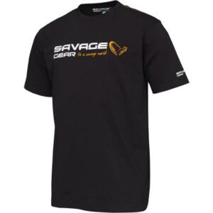 Savage Gear Signature Logo T-Shirt L Black Ink