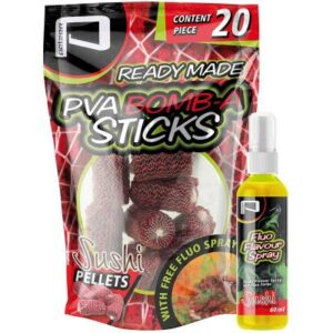 Pelzer PVA Bomb-A-Stick Sushi Pellets+Fluo Liquid