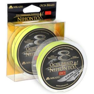 Mikado Nihonto Octa Braid - 0.45mm/44.5Kg/150M - Fluo Gelb