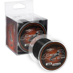 Mikado Carp Octa Braid - 0.18mm/16.4Kg/300M - Schwarz