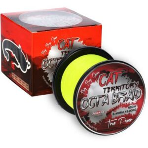 Mikado Cat Territory Octa Braid - 0.50mm/53.3Kg/600M - Fluo Gelb