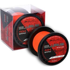 Mikado Silurus 4 X Braid - 0.35mm/33.40Kg/300M - Fluo Orange