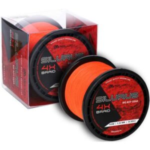 Mikado Silurus 4 X Braid - 0.40mm/34.90Kg/600M - Fluo Orange