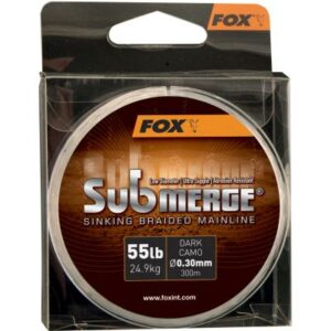 FOX Submerge Dark Camo Sinking Braid x 300m 0.30mm 55lb