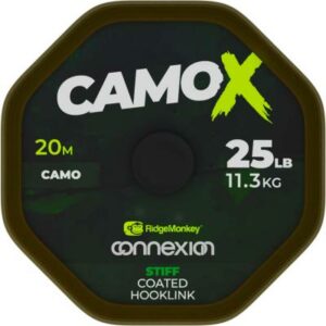 RidgeMonkey CamoX Stiff Coated Hooklink 25lb