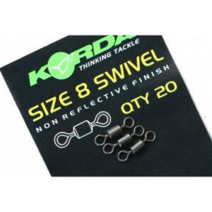 Korda Size 8 Swivels – 20 Stück