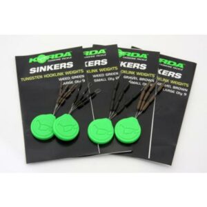 Korda Sinker Tungsten Hooklink Weight - 9 Stück large brown