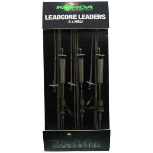 Korda Leadcore Leader Heli Weed Weed/Silt 3 per pack 1 m