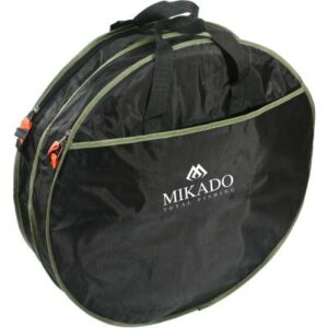 Mikado Setzkeschertasche - 2 Fächer - rund (63X17cm) - Schwarz Grün