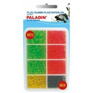 Paladin Fluo Gummi Plastikperlen sortiert