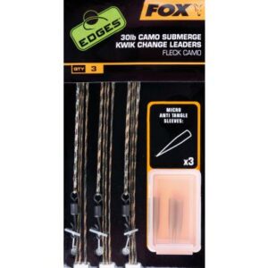 FOX Edges Camo Submerge leaders Kwik Change 30lb