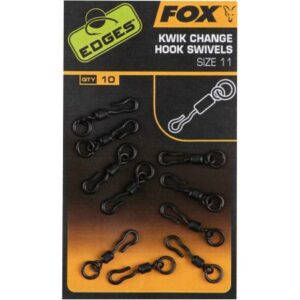 Fox Edges Kwik Change Hook Swivels Size 10 X 10